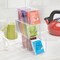 mDesign Plastic Kitchen Storage Tea Organizer, 3 Drawers - Clear